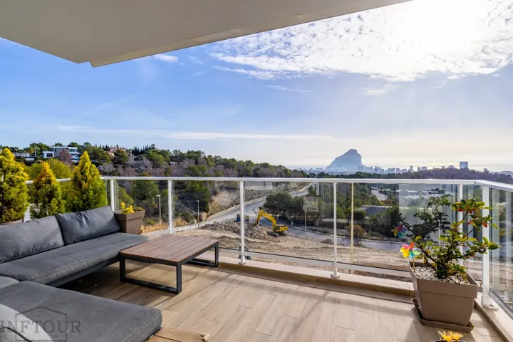 View of the Peñón de Ifach in Calpe