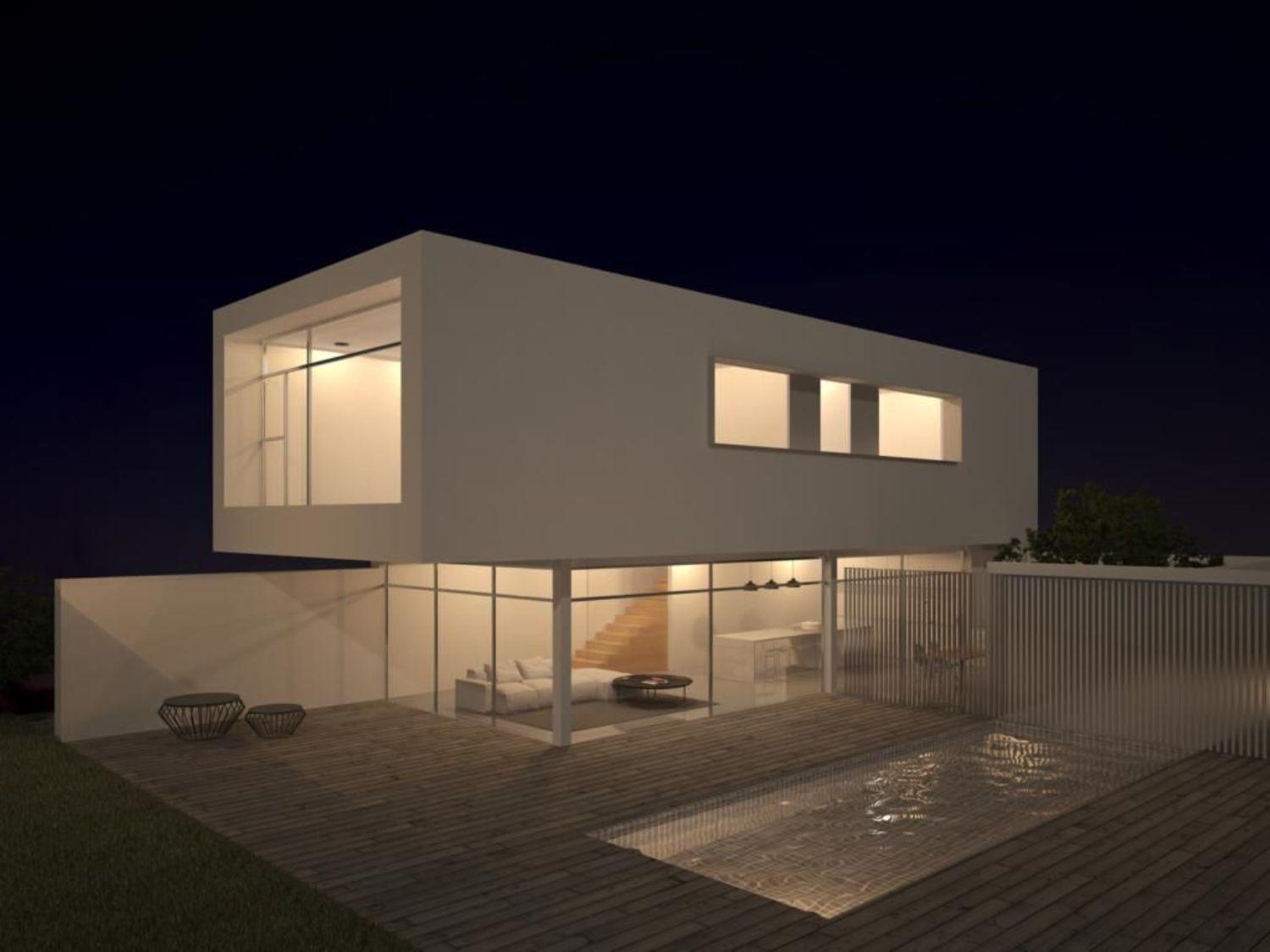 Detached single-family home with swimming pool