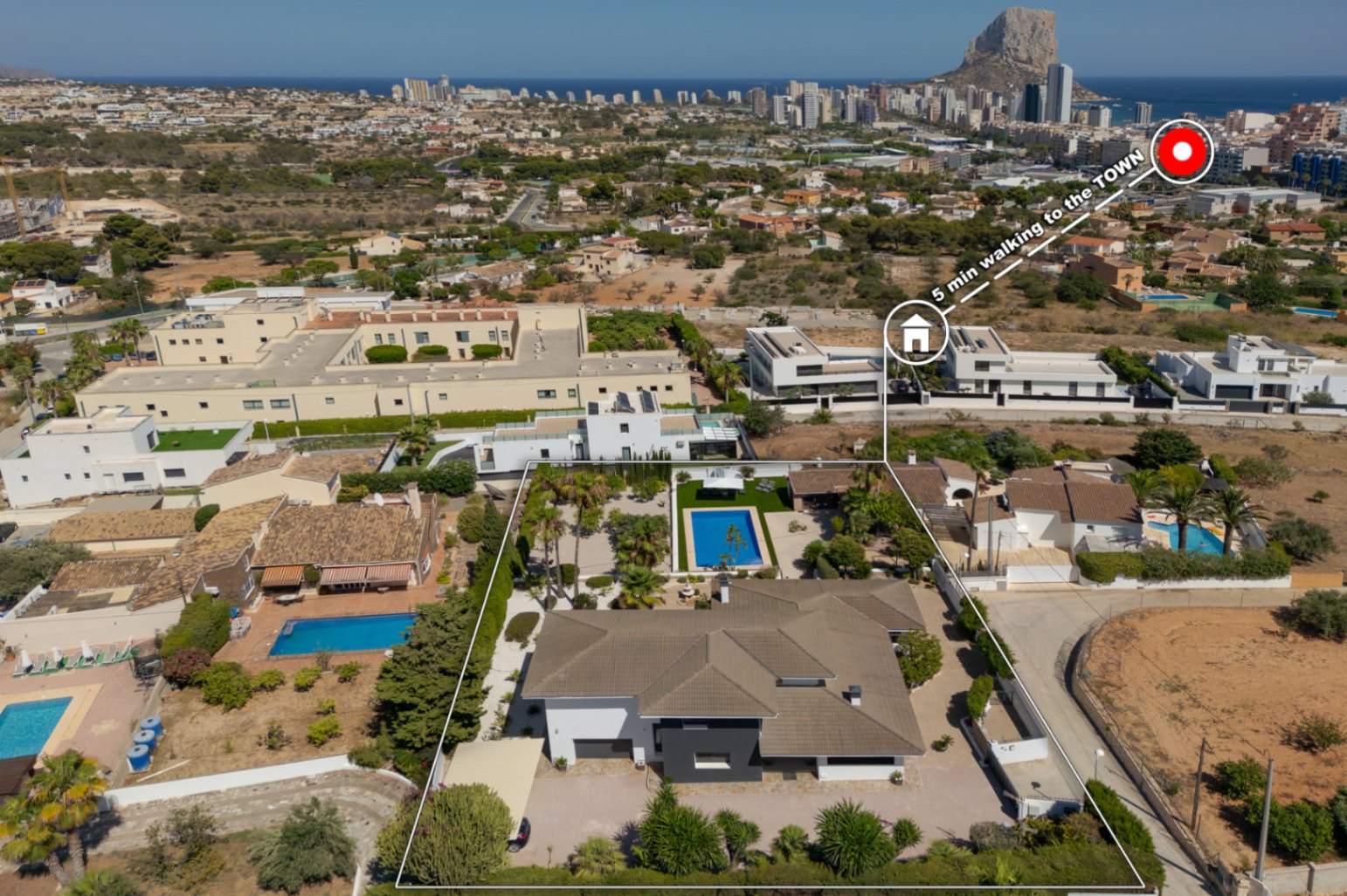 Haus zum Verkauf mit 6 Schlafzimmern und Pool in Calpe, Benicolada — Foto 6