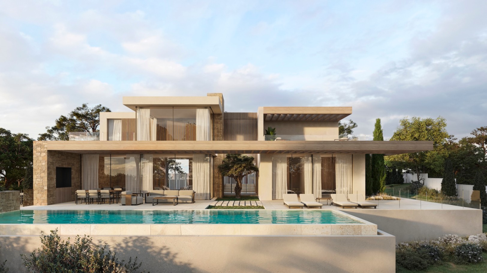 Villa with sea views